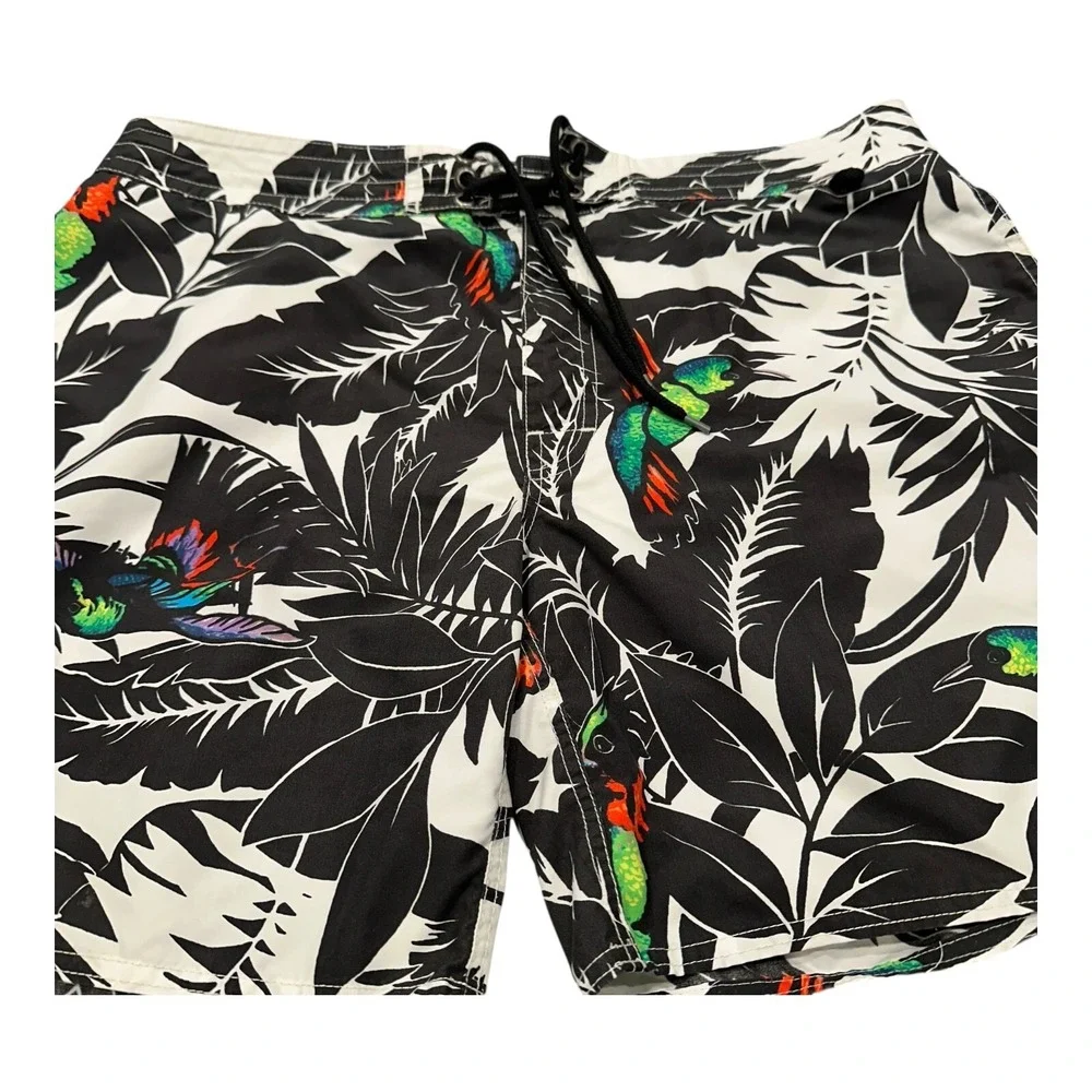 Polo Ralph Lauren Men's‎ 38 Traveler Polo Bear Swim Trunks White Swimming Shorts